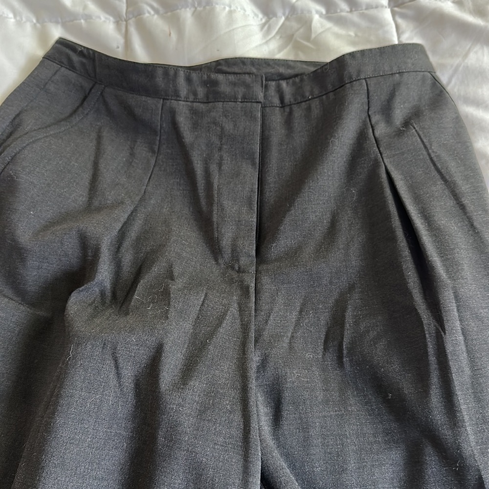 Wide leg trousers, high waist, size 4